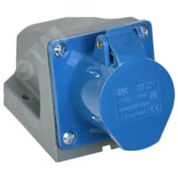 Розетка кабельная 16А 2Р+E IР44 на поверхность 230В 113