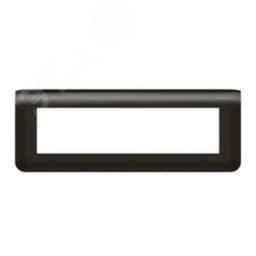 Рамка Mosaic 8 модулей - матовая черная