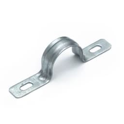 Скоба металлическая двухлапковая усиленная противопожарная СМДУ d21-22 мм (100шт/800шт уп/кор) Промрукав