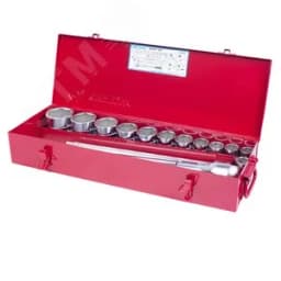 Набор торцевых головок с принадлежностями 3/4", шестигранные, 21-50 мм, 16 предметов