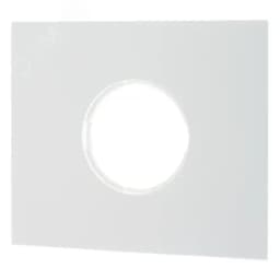 Рамка 1 пост, скрытый монтаж, Шедель Бриз, пластик, цвет Белый матовый Бирони