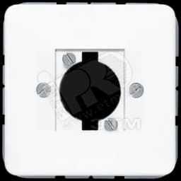 Крышка штепсельного разъема для громкоговорителя и несущее шасси для штекера белая JUNG