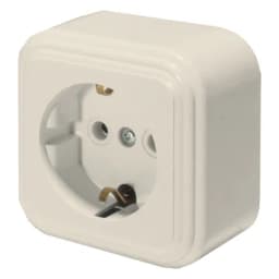 Розетка 1местная сз STEKKER PST162120 RA 16133БЖ пластик АВС 250В 16А IP20 слоновая кость 49059