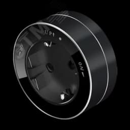 MultiTrack Розетка 2К+З круглая 16А/250В Антрацит