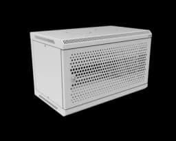 Шкаф телекоммуникационный настенный разборный МИКсистем 19" Basis 6U 600*350 дверь перфорация