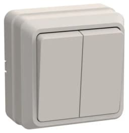 ВС20-2-0-ОКм Выключатель 2кл 10А откр.уст. ОКТАВА (кремовый) IEK (EVO20-K33-10-DC) (36 шт/упак)