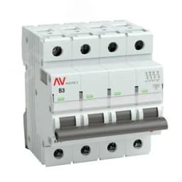 Выключатель автоматический AV-10 4P 3A (B) 10kA AVERES