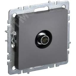 BRITE Розетка TV оконечная РТВ11-0-БрС сталь