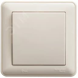 W59 Переключатель одноклавишный, 10АХ, в сборе, слоновая кость