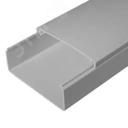 Кабель-канал серый RAL 7035 2-й замок в п/э 100х40 мм (24м/уп)