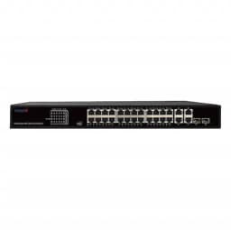 28 портовый неуправляемый коммутатор (24 PoE) TR-NS14282С-370-24POE Trassir