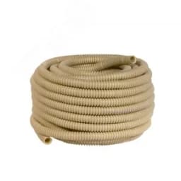 Труба гофрированная ПВХ с зондом под светлое дерево d20мм (25м) Plast PROxima