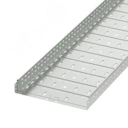 Лоток перфорированный 500х100х3000 цинк-ламельный