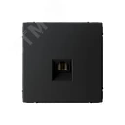 ARTGALLERY РОЗЕТКА компьютерная RJ45, кат. 5е, механизм, КАРБОН