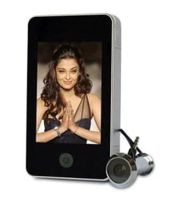 Дверной видеоглазок с экраном 3.5" дюйма HAWEL 18L AVT