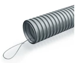 Труба гофр. тяжелая самозатух. ТГТ СЗ ПВХ 50 мм с зондом (15 м) ПожТехКабель (710-006)