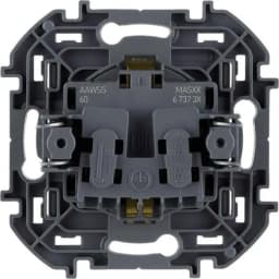 Розетка 1-м СП Inspiria 16А IP20 250В 2P+E защ. шторки немецк. стандарт механизм антрацит Leg 673733