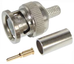 Разъем штекер BNC RG-58 обжим (01-001A) (100шт/уп) REXANT 05-3001