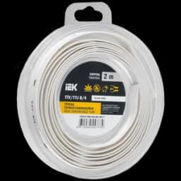 Трубка термоусадочная ТТУ нг-LS 8/4 белая (2м/упак) IEK