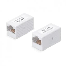 Адаптер проходной RJ45-RJ45 (8p8c), 5е Hyperline WRline WR-CA-8p8c-C5E (Белый)