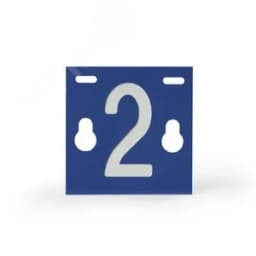 Табличка номера фидера №2 65x60 мм PEM241.2R Энсто-РУС (ОКПП)