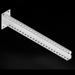 Консоль с опорой 60х40 основание 500 П-образная средняя оцинкованная