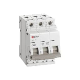 Выключатель автоматический 3п C 40А 6кА ВА 47-63N PROxima EKF M636340C
