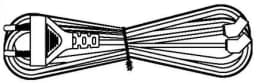 Кабель питания для вентилятора 120x120x38 мм Hyperline KL-FCRD-2F-EU-1.8-BK