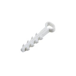 Дюбель-хомут нейлоновый прямоугольный 5-8мм бел. (уп.100шт) Rexant 07-4608