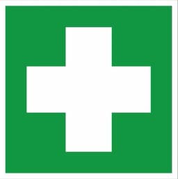 Знак пластик EC01 "Аптечка первой медицинской помощи" (200x200) ГОСТ 12.4.026-2015 EKF PROxima