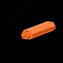 Клемма TB 1-1 с бок. подключ. с крепеж.фланцами, сечение 1,5 мм. кв., оранжевая SUPU