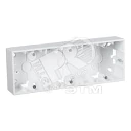 15 Коробка для наружного монтажа на 3 поста белый Simon