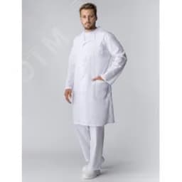 Халат мужской Классика (тк.ТиСи), белый,64-66,170-176