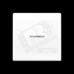 Клавиша для балансирного выключателя с окошком для подсветки  термопласт  белая