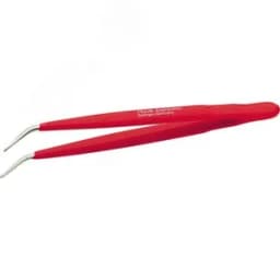 Пинцет для электроники, загнут 40 градусов, острый 155 мм, изолированный