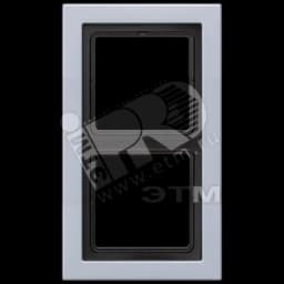 Рамка 2-я для горизонтальной/вертикальной установки Серия- LS-Design Материал- металл Цвет- алюминий