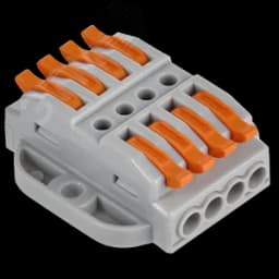 Строительно-монтажная клемма СМК 222-4144P проходная с площадкой (50шт/упак) IEK