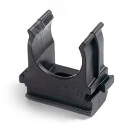 Крепёж-клипса для труб черная д16 (10шт/1000шт уп/кор) Строитель Промрукав