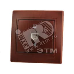 Мира Розетка компьютерная вишня Lezard