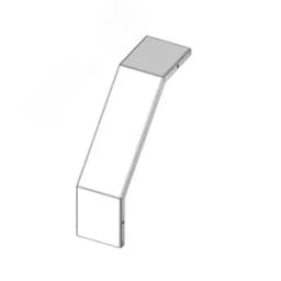 Крышка лотка КЛС 400х65-90 УХЛ1 для поворота трассы вниз на 90, горячее цинкование S1,5 Завод ЭМИ Курган