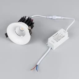 Светильник MS-FOGGY-BUILT-R86-10W Warm3000 (WH, 60 deg, 230V) (Arlight, IP54 Металл, 5 лет)