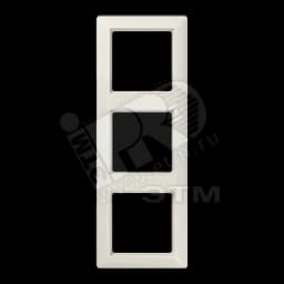 Рамка 3-я для горизонтальной/вертикальной установки Серия- AS550 Материал- дуропласт Цвет- слоновая кость AS583 JUNG