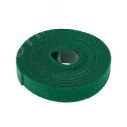 лента-липучка многоразовая 5 м х 20 мм, зеленая (1 шт.), REXANT