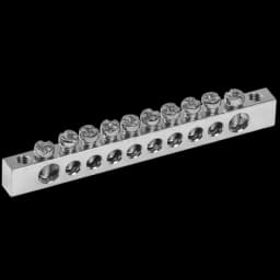 Шина PEN «земля-ноль» 6х9мм 10/2 (10групп/крепеж по краям) IEK YNN11-10-100