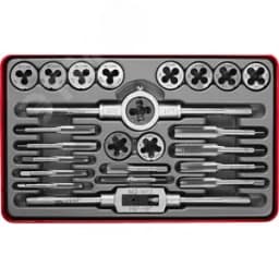 Набор метчиков и плашек, сталь 9ХС 24 предмета