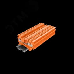 Клемма TP 1-2 проходная Push-in, сечение 2,5 мм. кв., оранжевая SUPU