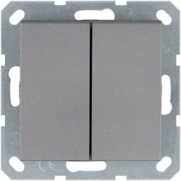 Кнопка 2-кл. 10А IP20 с переключающим контактом механизм алюм. Jasmart G3020S