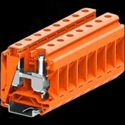 Клемма SUK 1-1 винтовая, сечение 35 мм. кв., оранжевая