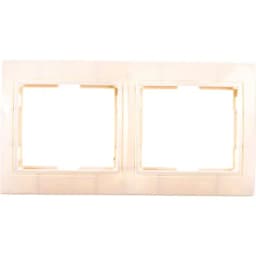 Рамка 2-м КВАРТА РГ-4-ККм горизонт. крем. IEK EMK20-K33-DM