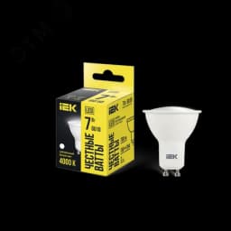 Лампа светодиодная PAR16 софит 7Вт 230В 4000К GU10 IEK